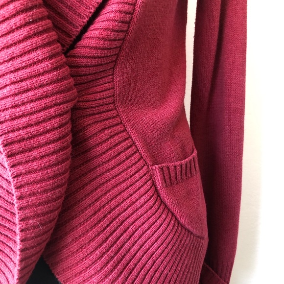 UO SILENCE + NOISE CRANBERRY CARDIGAN SM - Picture 4 of 6